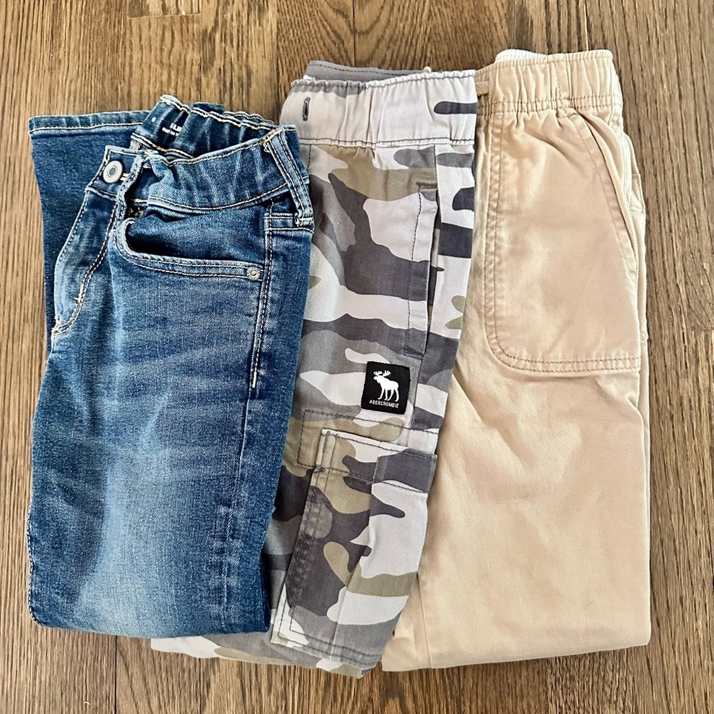 Boys Pants Size 5/6 and 7. Abercrombie Kids, Crewcuts and Old Navy